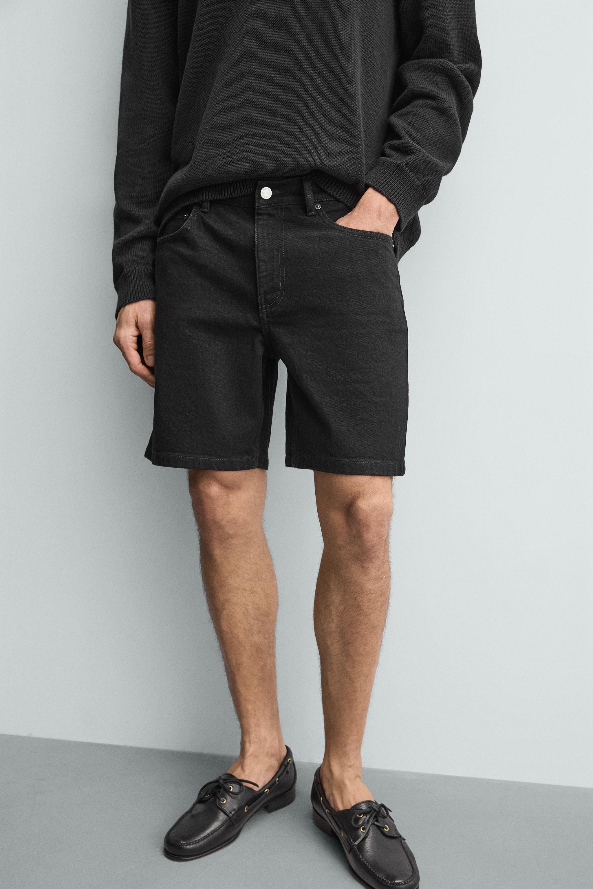 REGULAR FIT DENIM SHORTS